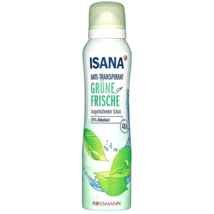 ISANA deodorant spray GREEN FRESH 0% ALCOHOL 150ml /5 fl oz -FREE SHIPPING - $174.62 MXN