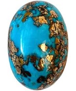 Irani Turquoise Stone for Men &amp; Women 44.25 Ratti Firoza Original Certif... - £212.10 GBP