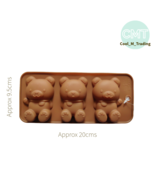 Brown Teddy Bear Silicone Cake Mold by Daiso - 3 Cute Cake Pops - €22,12 EUR