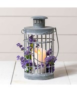 Round Cage Lantern in Weathered Zinc - $65.64 CAD