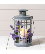 Round Cage Lantern in Weathered Zinc - £37.75 GBP