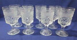 8 Anchor Hocking WEXFORD 5 3/8&quot; Claret Wine or Juice Goblet Glasses - £23.59 GBP