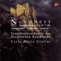 Schubert: Symphonies Nos. 4 &amp; 7(8) [Audio CD] Carlo Maria Giulini; Symph... - $11.83