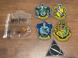 5 Harry Potter  Embroidered Iron-on Patch deathly hollows house crest pa... - £15.95 GBP