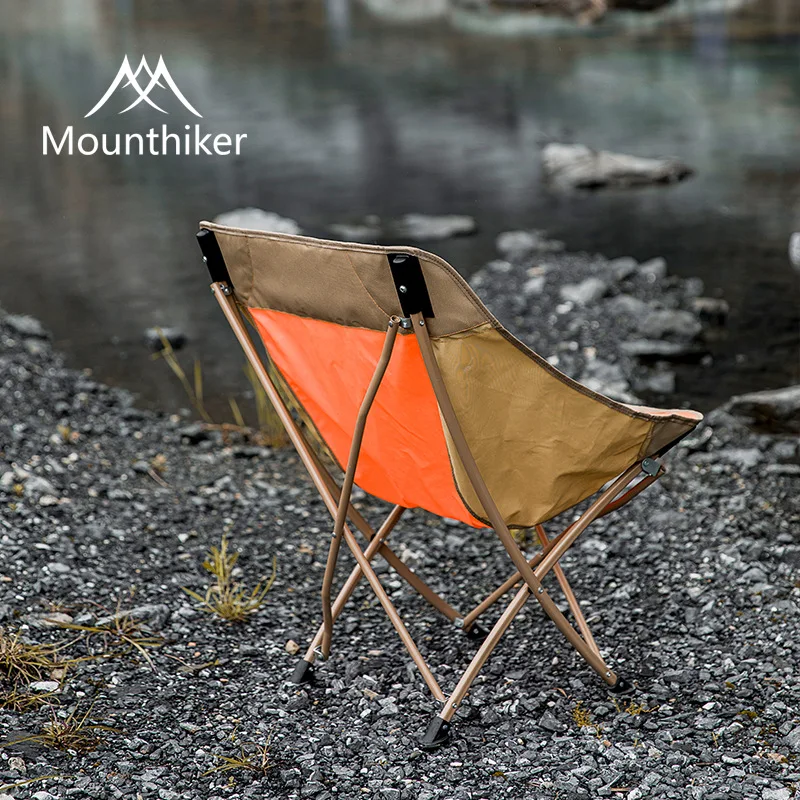 Outdoor Folding Chair Portable Camping Moon Chair Car Fishing Stool Stable - £61.82 GBP