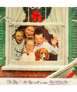 1951 Plymouth Norman Rockwell Advertisement Vintage Automobilia Christma... - $366.74 MXN