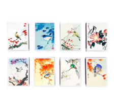 Set of 8 Match Boxes JAPAN BIRDS art Japanese Vintage Style Matchbox Hol... - $8.90