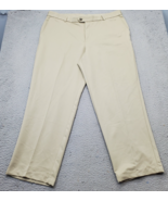 Izod Golf Dress Pants Mens 40x30 Tan Performance Belt Loop Outdoor Strai... - $24.36