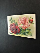 Best Wishes Roses Greetings - Unposted Embossed 1900s Postcard.  RARE. - £6.35 GBP