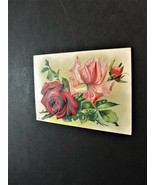 Best Wishes Roses Greetings - Unposted Embossed 1900s Postcard.  RARE. - £6.35 GBP