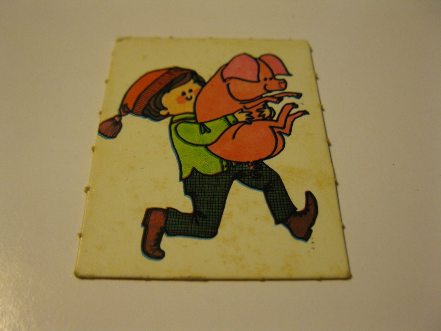 Primary image for 1971 Mother Goose Board Game Piece: Game card #2