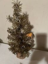 Small Antique Tinsel Tree- 17 inch High image 2