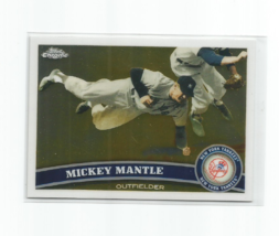 Mickey Mantle (New York Yankees ) 2011 Topps Chrome Card #7 - £3.96 GBP