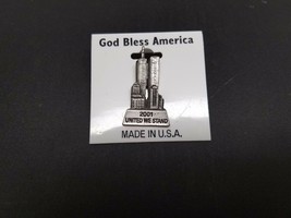 USA Twin Towers God Bless America Lapel Pin United We Stand - €6,05 EUR