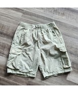 Darc Sport Shorts Mens Large Beige Drawstring Cargo Zip Pocket Limited E... - $40.09