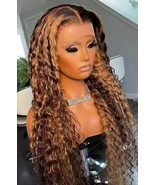 Elegant Curly Wave Lace Front Wig - £166.41 GBP