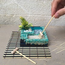 Cute zen garden tray  Meditation table decor mini - £23.98 GBP