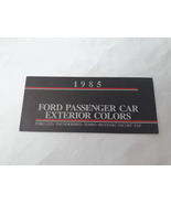 NOS New 1985 Ford Passenger Car Exterior Color Chart - £8.73 GBP