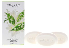 Yardley of London Lily of the Valley 3 x 3.5 oz Luxury Soap - £31.96 GBP
