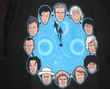 TeeFury Doctor Who LARGE &quot;Doc Around The Clock&quot; Doctor Who Tribute Shirt... - £10.98 GBP