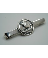 Vintage Denmark COF Sterling Silver Viking Ship Tie Clip / Money Clip 5cm - €48,02 EUR