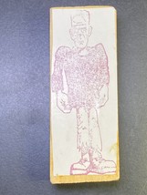 Rubber Baby Buggy Bumpers Frankensteins Monster Rubber Stamp Wood Vintage 90s - $9.90