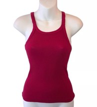 RE/DONE RIBBED TANK TOP IN Fuchsia  WOMENS SIZE Small NWT - £25.95 GBP