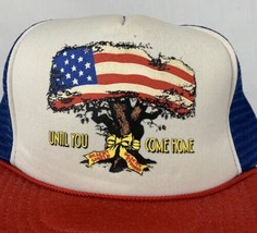 Vintage Desert Storm Trucker Hat Troops War Snapback Cap Logo 80s 90s Foam Mesh - $19.99