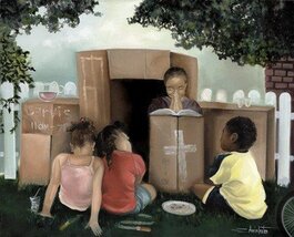 Let's Play Church (mini) Art Print by Edwin Lester - 8 x 10in - $9.85