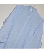 MEN&#39;S VAN HEUSEN NEHRU / COLLARLESS CASUAL SHIRT ~ Sz 15.5 / 34 VGC sati... - $26.46 CAD
