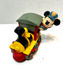 Vintage Disney Vinyl Toy Train With Mickey Mouse 3 x 3 inch Number 28 - £9.95 GBP