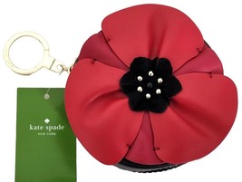 Kate Spade Ny Ooh La La Poppy Red Black Leather Coin Pursenwt! - £62.14 GBP