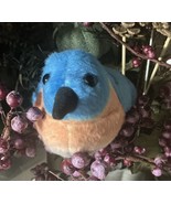K&amp;M International Eastern Bluebird 5&quot; Plush Sound Audubon 2001 VTG Wild ... - $10.44 CAD