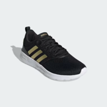 New Adidas Women&#39;s QT Racer 2.0 Black/Gold Athletic Lace-Up Shoes Size 8 - £23.97 GBP