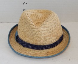 Kids FANDORA Hat Cap Size 6-12M Tan blue - $15.69