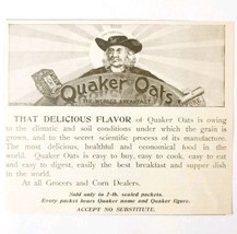 Quaker Oats Delicious Flavor 1897 Advertisement Victorian Hot Cereal ADB... - $19.99