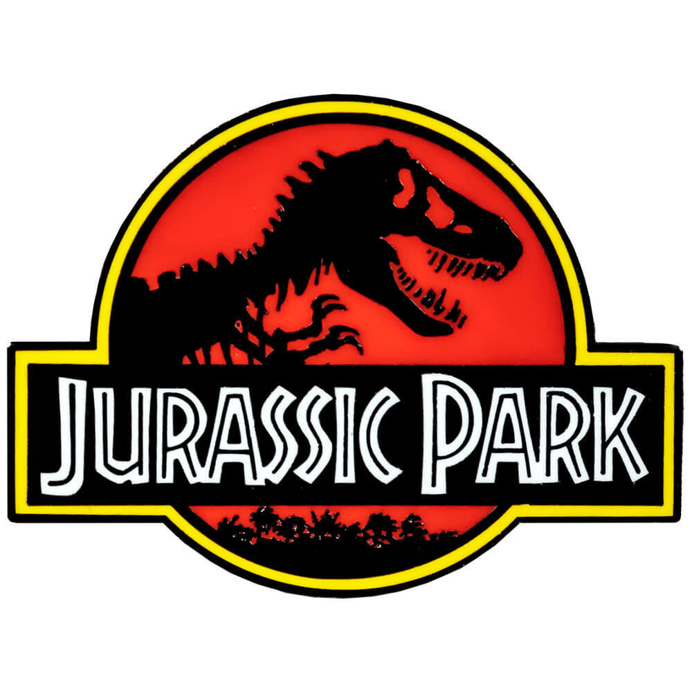 Jurassic Park Logo Enamel Pin - $20.46