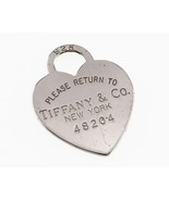 Tiffany &amp; Co. Sterling Silver &quot;Return to&quot; Heart Tag Charm w/ Serial Numb... - $118.80