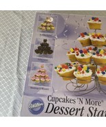 WILTON CUPCAKES &#39;N MORE DESSERT METAL STAND HOLDS 23 - £7.60 GBP