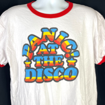 Panic At The Disco Rainbow Logo Retro Ringer T-Shirt size XL Mens - £18.78 GBP