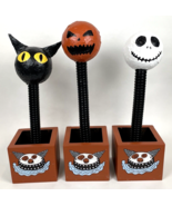 Vintage Halloween Paper Mache Bobble Head Wooden Decoration Large Cat Gh... - $1,010.88 MXN