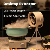 2024 Compact Portable Desktop Exhaust Fan: USB-Charged Mini Kitchen Hood Extract - £7.83 GBP+