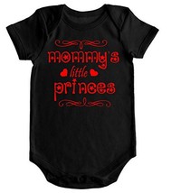 VRW Mommys Little princess unisex baby Onesie Romper Bodysuit (3 months, Black) - £11.67 GBP