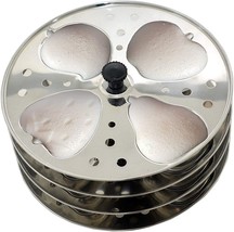 idli maker Stainless Steel 4 Layer Fruit Shaped Idli Plate and Stand - £33.01 GBP