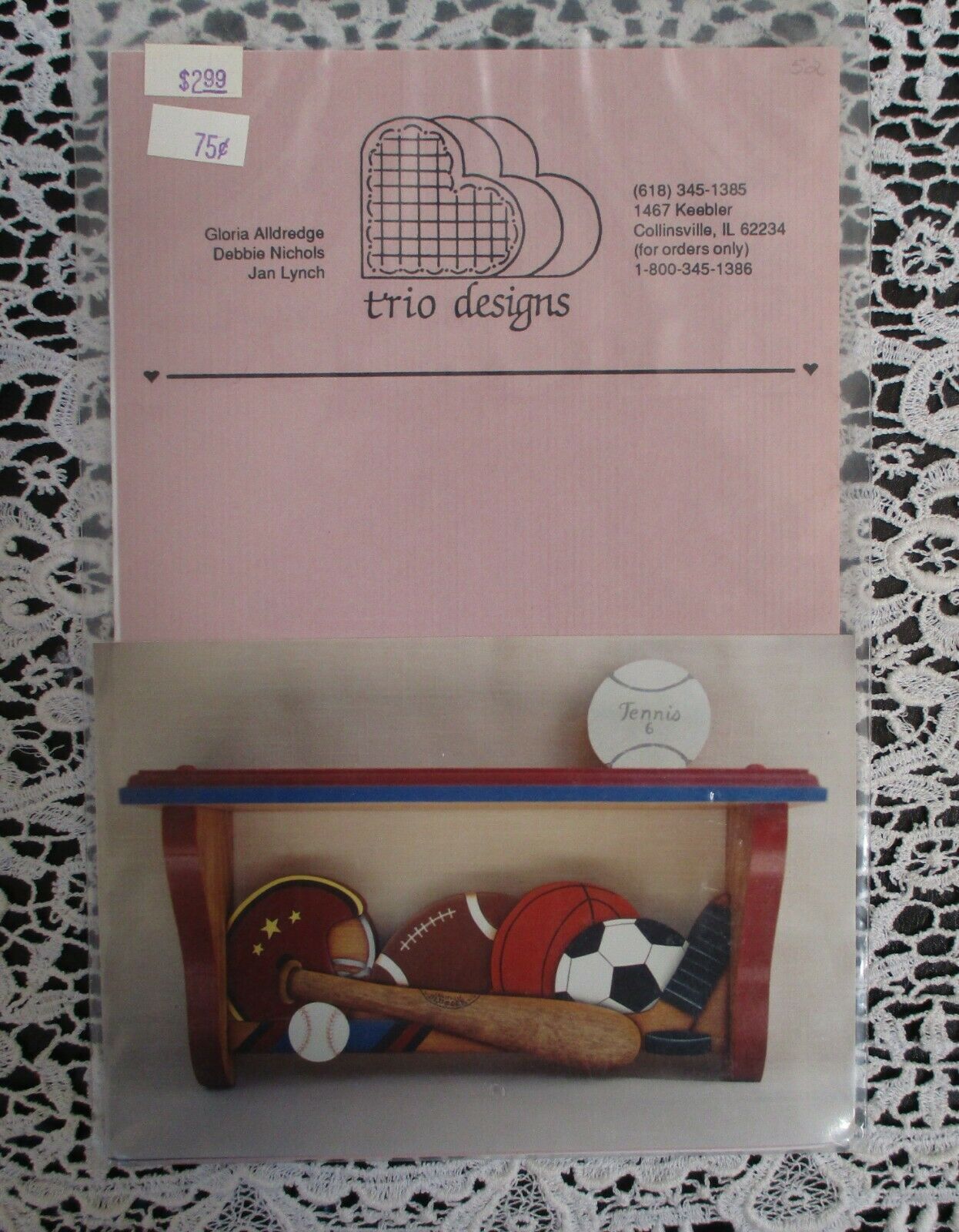 Primary image for Trio Designs Wood Wall Shelf Instructions & Pattern Play Ball DIY 1993