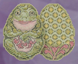 DIY Mill Hill Frog Egg Spring Easter Counted Cross Stitch Kit - $15.95