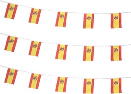 Spain Spanish Flag Banner String Small Mini Spain Pennant flags For Gran... - £17.56 GBP