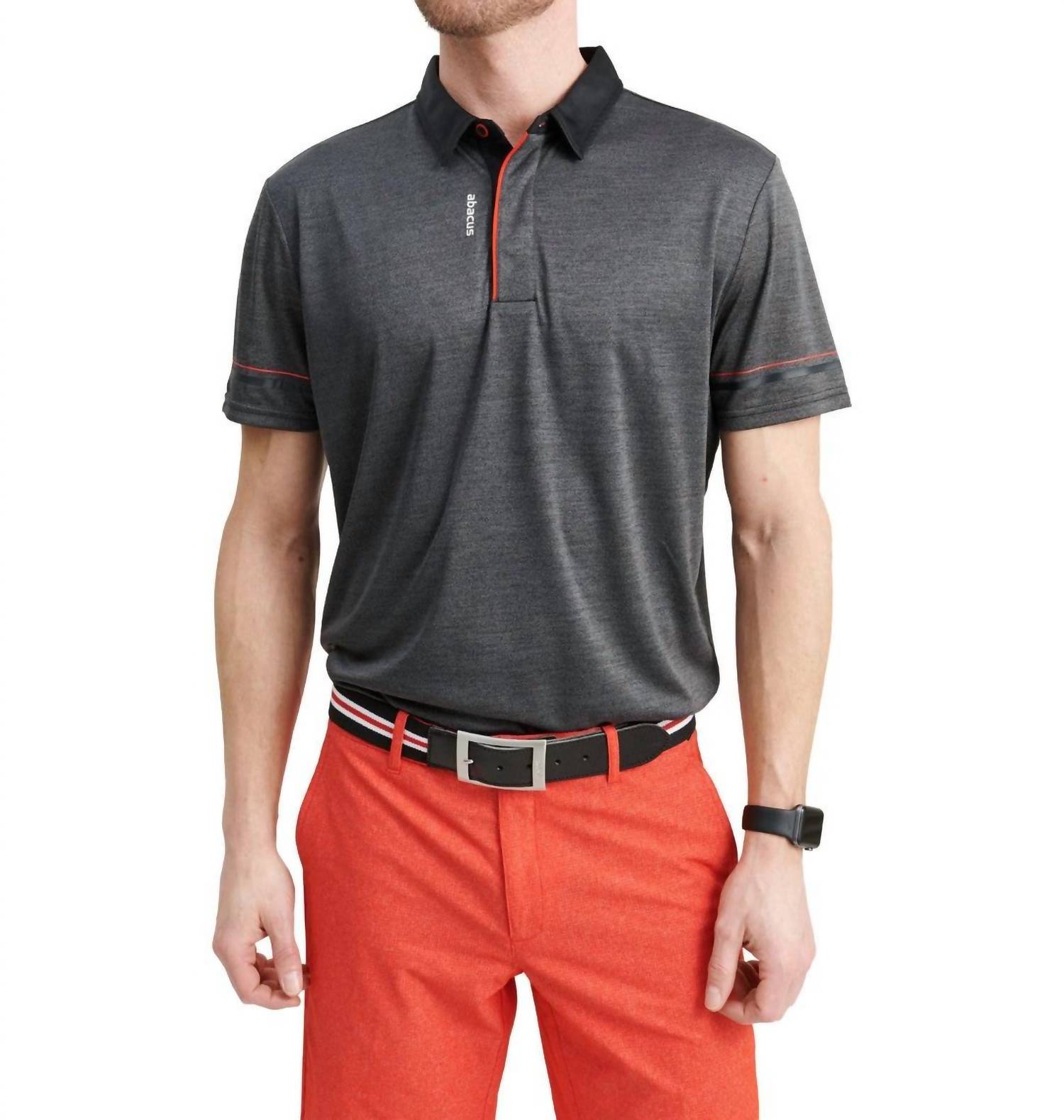Abacus Sportswear Us men's monterey drycool polo in Sunset