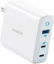 Anker 65W PIQ 3.0&amp;GaN 3-Port Type-C Charger with 45W USB-C Port &amp; 20W USB-C Port - £46.85 GBP