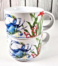 Pier 1 Sea Life Stackable Mug Octopus Seahorse Blue Crab or Rack Replace... - €13,56 EUR+